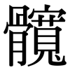 髖: serif (Songti/Mingti)