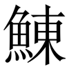 鯟: serif (Songti/Mingti)