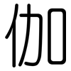 伽: rounded 伽: rounded