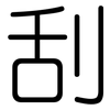 刮: rounded 刮: rounded