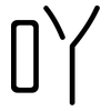 吖: rounded