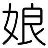 娘: rounded 娘: rounded