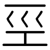 巠: rounded