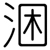 涃: rounded 涃: rounded