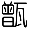 甑: rounded