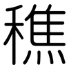 穛: rounded