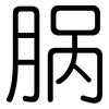 脶: rounded