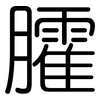 臛: rounded