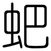 蚆: rounded 蚆: rounded