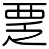 覂: rounded