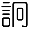 詗: rounded
