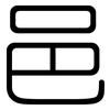 邑: rounded