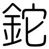 鉈: rounded 鉈: rounded