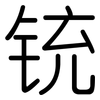 铳: rounded
