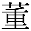 董: serif (Songti/Mingti)
