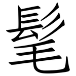 髦: 仿宋體 髦: 仿宋體