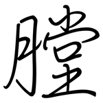 膛: 鋼筆楷書 膛: 鋼筆楷書