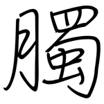 臅: 鋼筆楷書