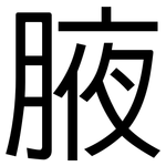 腋: 黑體