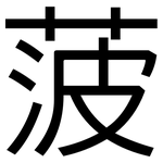 菠: 黑體
