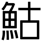 鮕: 黑體
