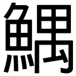 鰅: 黑體