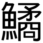 鱊: 黑體