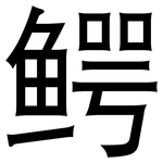 鳄: 黑體