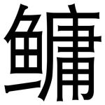 鳙: 黑體