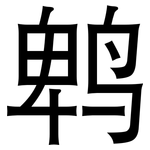 鹎: 黑體