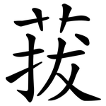 菝