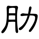 肋: 隸書