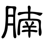 腩: 隸書
