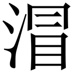 㴘: 宋體（明體）