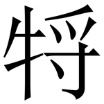 㸹: 宋體（明體）