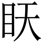䀖: 宋體（明體）