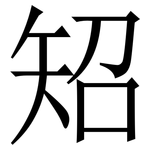 䂏: 宋體（明體）