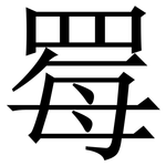 䍙: 宋體（明體）