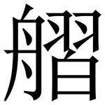 䒁: 宋體（明體）