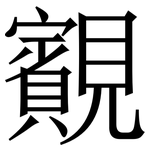 䚔: 宋體（明體）