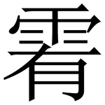 䨖: 宋體（明體）