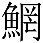 䱩: 宋體（明體）
