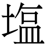 塩: 宋體（明體）