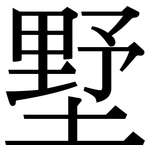 墅: 宋體（明體）
