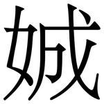 娍: 宋體（明體）