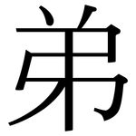 弟: 宋體(明體) 弟: 宋體(明體)