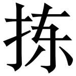 拣: 宋體（明體）