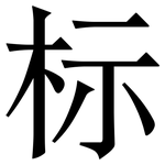 标: 宋體（明體）
