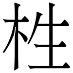 栍: 宋體（明體）