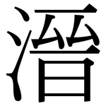 溍: 宋體（明體）